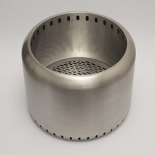 Load image into Gallery viewer, Close up of the Ecoflame smokeless fire pit - top view