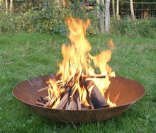 Load image into Gallery viewer, 1200mm cast iron fire pit in use