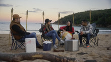Load image into Gallery viewer, Gathering around the Ecoflame Smokeless fire pit