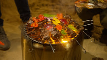 Load image into Gallery viewer, Cooking on the Ecoflame Smokeless fire pit
