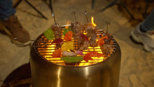 Load image into Gallery viewer, Cooking on the Ecoflame Smokeless fire pit