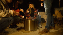 Load image into Gallery viewer, Cooking on the Ecoflame Smokeless fire pit