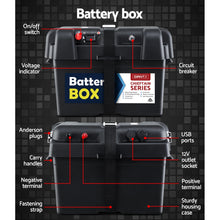 Load image into Gallery viewer, Giantz AGM Deep Cycle Battery 12V 75Ah Box Portable Solar Caravan Camping