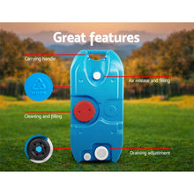 Load image into Gallery viewer, Weisshorn 40L Portable Wheel Water Tank Camping Caravan Storage Blue