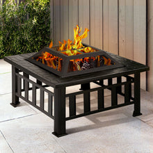 Load image into Gallery viewer, Grillz Fire Pit BBQ Grill 2-In-1 Table