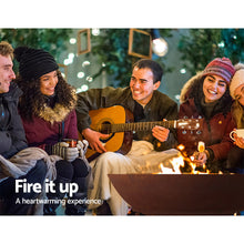 Load image into Gallery viewer, Grillz Fire Pit Charcoal Camping Rustic Burner Garden Outdoor Iron Bowl 70CM