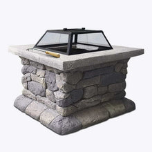 Load image into Gallery viewer, Grillz Fire Pit Outdoor Table Charcoal Garden Fireplace Backyard Firepit Heater