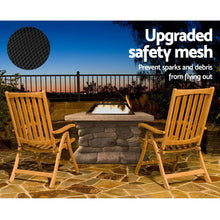 Load image into Gallery viewer, Grillz Fire Pit Outdoor Table Charcoal Garden Fireplace Backyard Firepit Heater