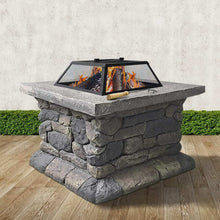 Load image into Gallery viewer, Grillz Fire Pit Outdoor Table Charcoal Garden Fireplace Backyard Firepit Heater