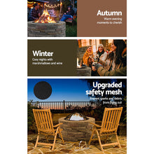 Load image into Gallery viewer, Grillz Fire Pit Outdoor Table Charcoal Fireplace Garden Firepit Heater
