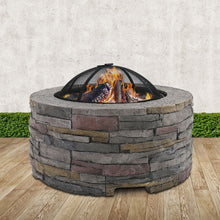 Load image into Gallery viewer, Grillz Fire Pit Outdoor Table Charcoal Fireplace Garden Firepit Heater