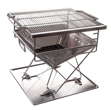 Load image into Gallery viewer, Quokka II folding Camping Fire pit/BBQ - MEDIUM