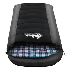 Load image into Gallery viewer, Weisshorn Sleeping Bag Single Thermal Camping Hiking Tent Black -20°C
