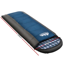 Load image into Gallery viewer, Weisshorn Sleeping Bag Single Thermal Camping Hiking Tent Blue -20°C