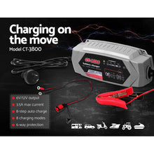 Load image into Gallery viewer, 12V Automatic Car Battery Charger 6V 3.5Amp Vehicle Truck Chargers AGM