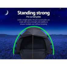 Load image into Gallery viewer, Weisshorn Camping Swag Single Biker Tent Free Standing Canvas Ripstop Grey