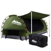 Load image into Gallery viewer, Weisshorn Double Swag Camping Swags Canvas Free Standing Dome Tent Celadon