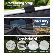 Load image into Gallery viewer, Weisshorn Double Swag Camping Swags Canvas Free Standing Dome Tent Dark Grey