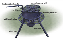 Load image into Gallery viewer, BBQ / Fire Pit 900mm