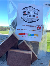 Load image into Gallery viewer, 1kg Bag of Natural Smoke Wood Chunks