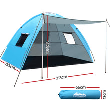 Load image into Gallery viewer, Weisshorn Camping Tent Beach Portable Hiking Sun Shade Shelter Fishing 4 Person