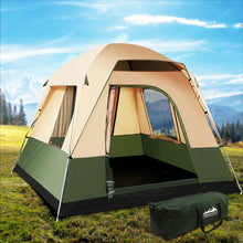 Load image into Gallery viewer, Weisshorn Family Camping Tent 4 Person Hiking Beach Tents Green