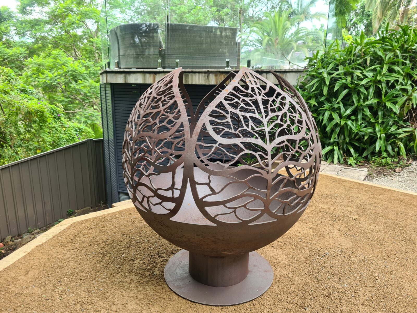 The Leaf Sphere Fire Pit
