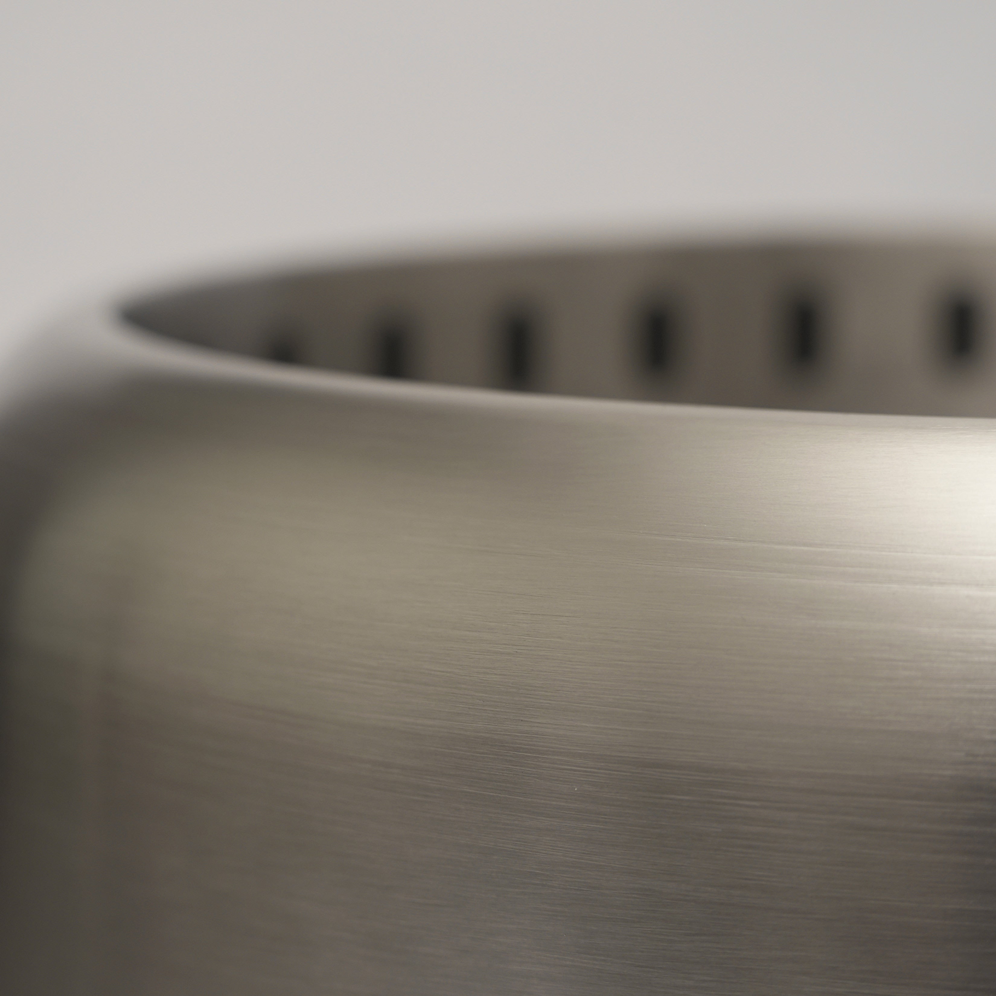 Close up of the Stainless Steel used to make the Ecoflame Smokeless fire pit