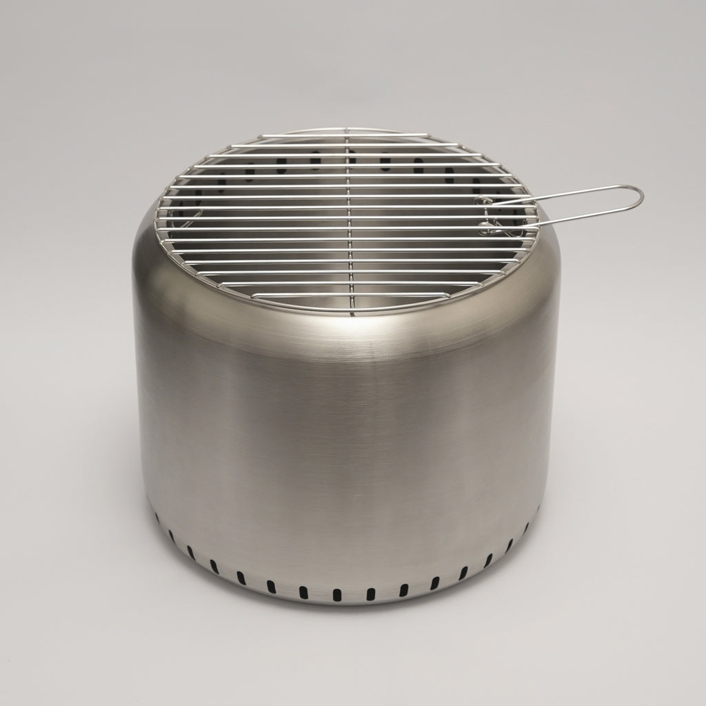 The Ecoflame smokeless fire pit and cooking grill