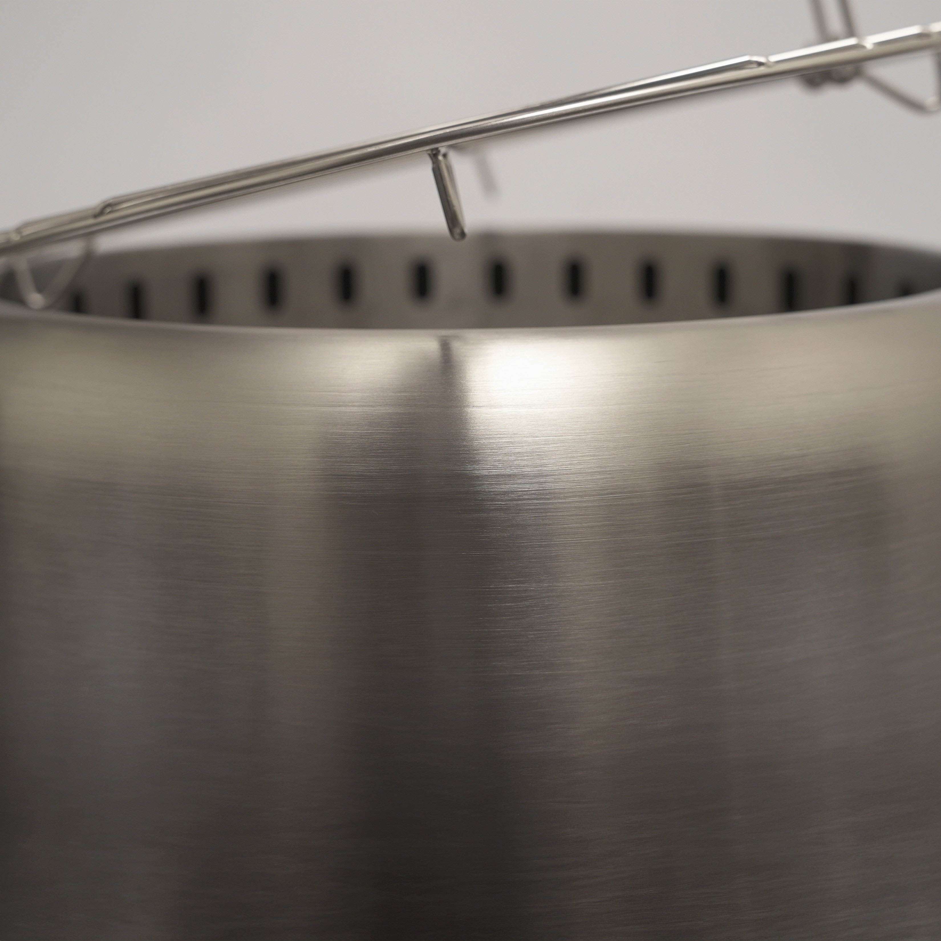 Close up of the Ecoflame and cooking grill