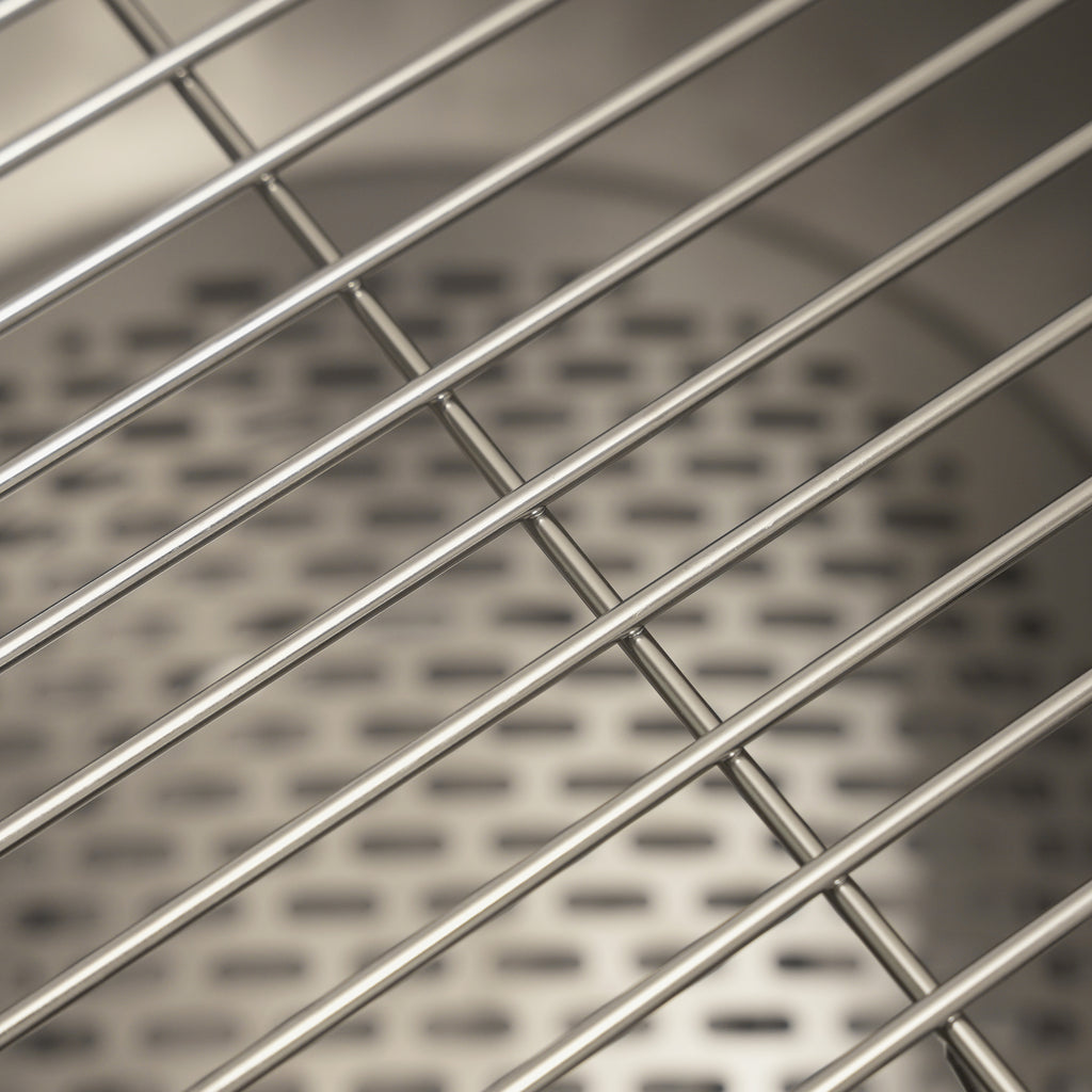 Close up of the Ecoflame cooking grill 