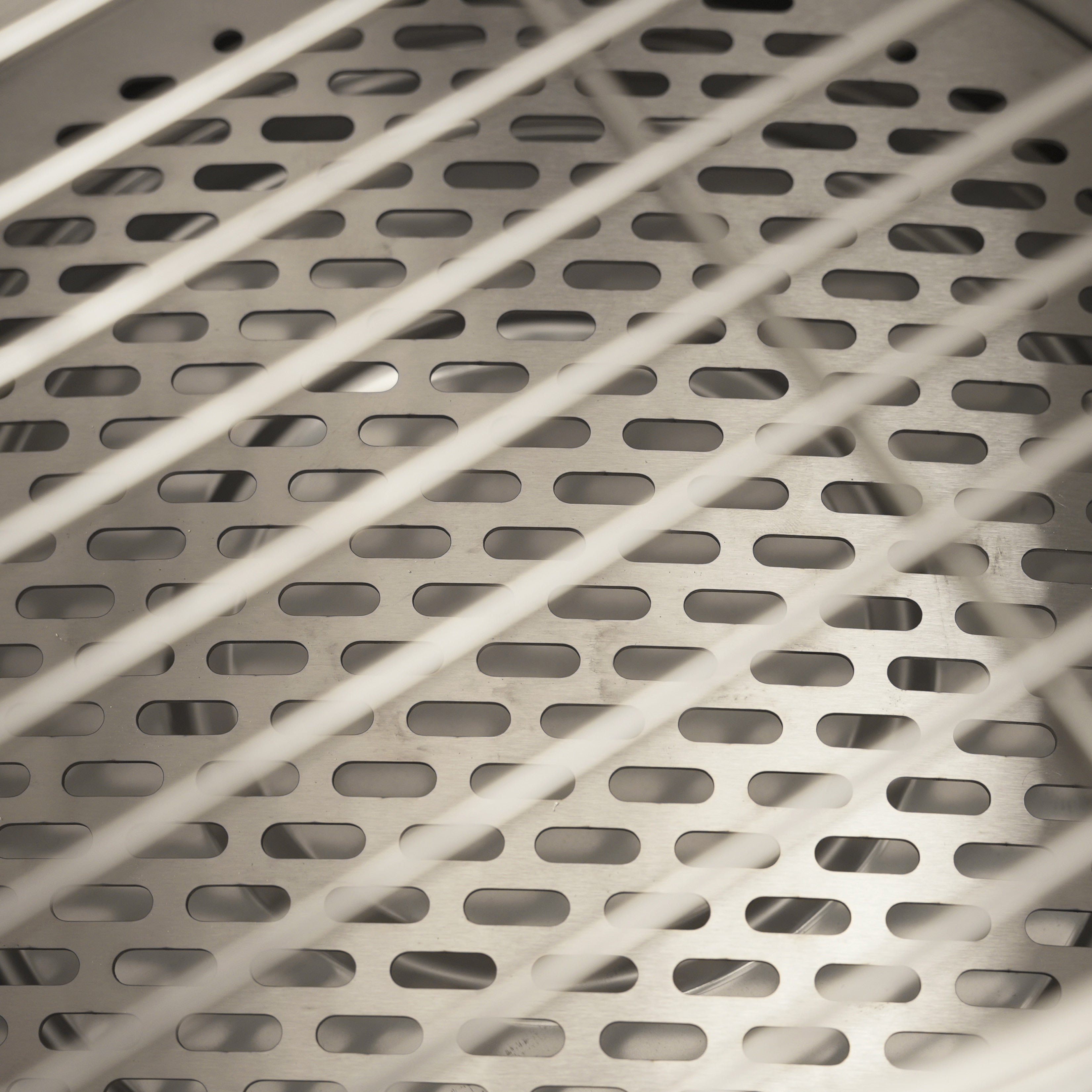 Internal view of the Ecoflame smokeless fire pit and cooking grill