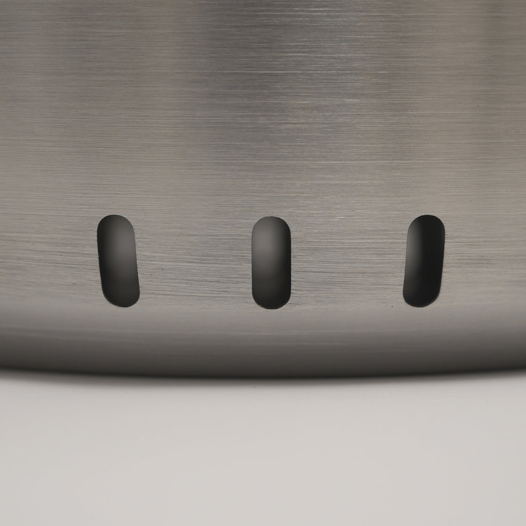 Close up of the Ecoflame smokeless fire pit air vents