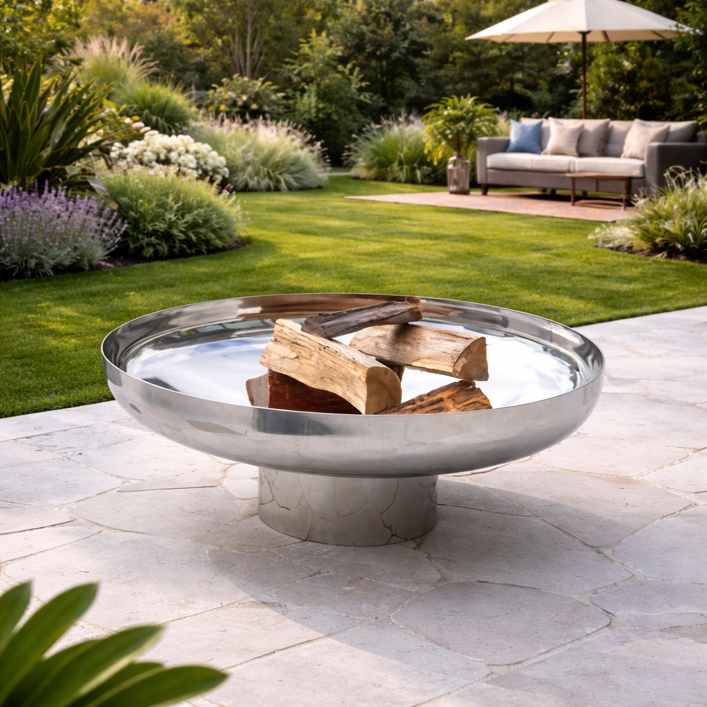 Stainless Steel Fire Pit - The Cauldon - 1000mm