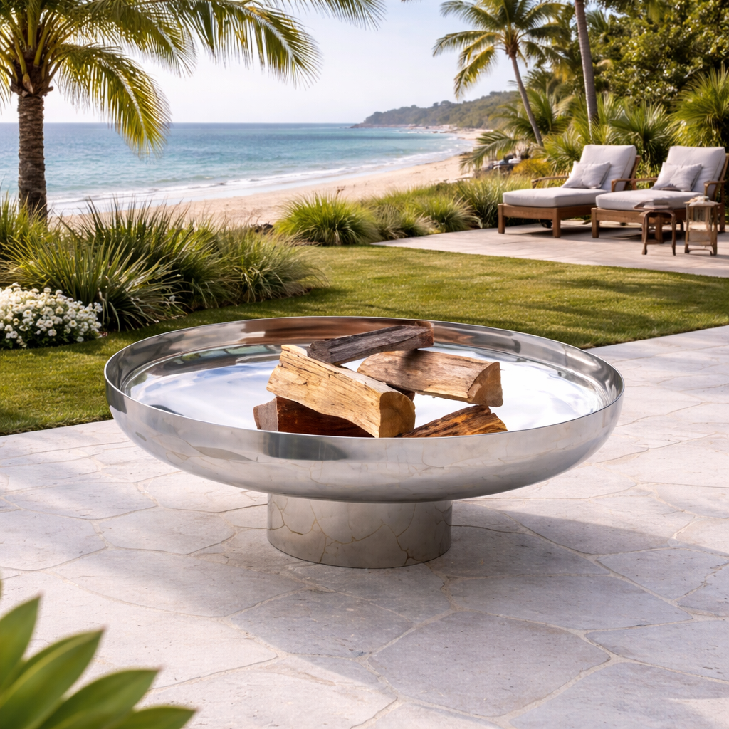 Stainless Steel Fire Pit - The Cauldon - 1200mm