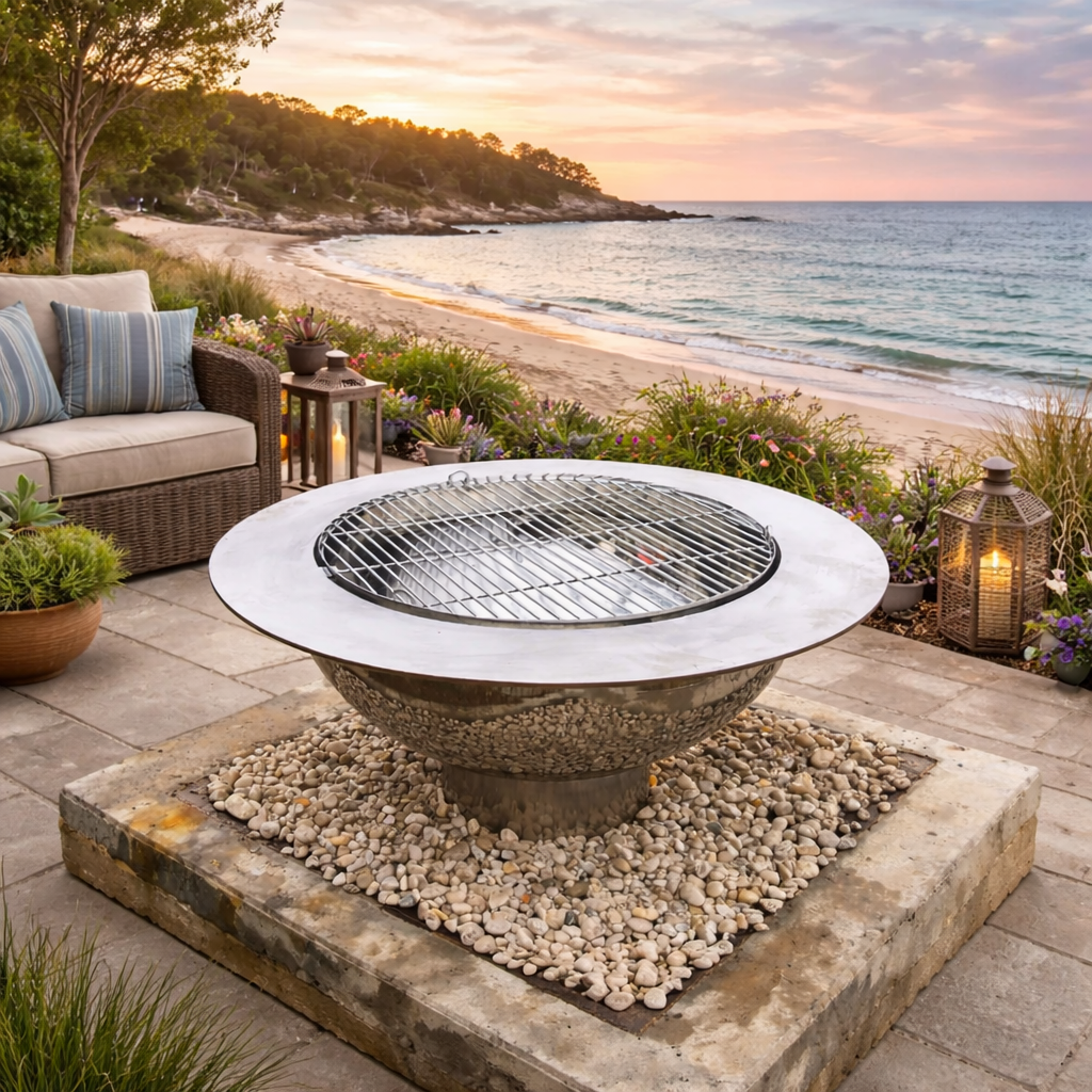 The Teppanyaki Fire Pit - Stainless Steel