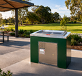 Cube BBQ Cabinet in a park setting