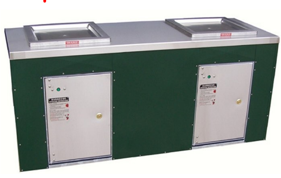 Double Cabinet with Galvanised & Powdercoated Cladding