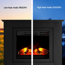 Load image into Gallery viewer, Devanti Electric Fireplace Fire Heater 2000W Black
