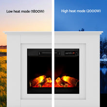 Load image into Gallery viewer, Devanti Electric Fireplace Fire Heater 2000W White
