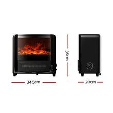 Load image into Gallery viewer, Devanti Electric Fireplace Fire Heaters 2000W
