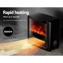 Load image into Gallery viewer, Devanti Electric Fireplace Fire Heaters 2000W
