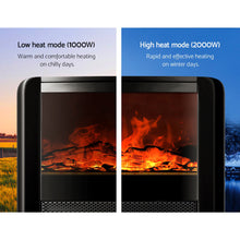 Load image into Gallery viewer, Devanti Electric Fireplace Fire Heaters 2000W
