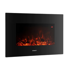 Load image into Gallery viewer, Devanti Electric Fireplace Fire Heater 2000W Black
