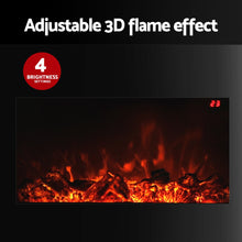 Load image into Gallery viewer, Devanti Electric Fireplace Fire Heater 2000W Black
