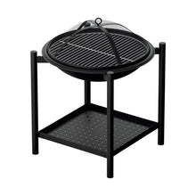 Load image into Gallery viewer, Grillz Fire Pit BBQ Grill 2-in-1 Outdoor
