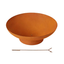 Load image into Gallery viewer, Grillz Fire Pit Iron Bowl 80cm Outdoor Patio Fireplace
