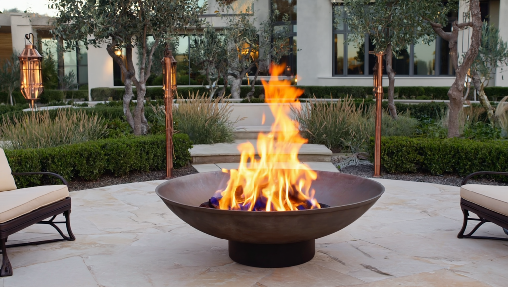 1200mm cast iron fire pit - the cauldron signature edition in action