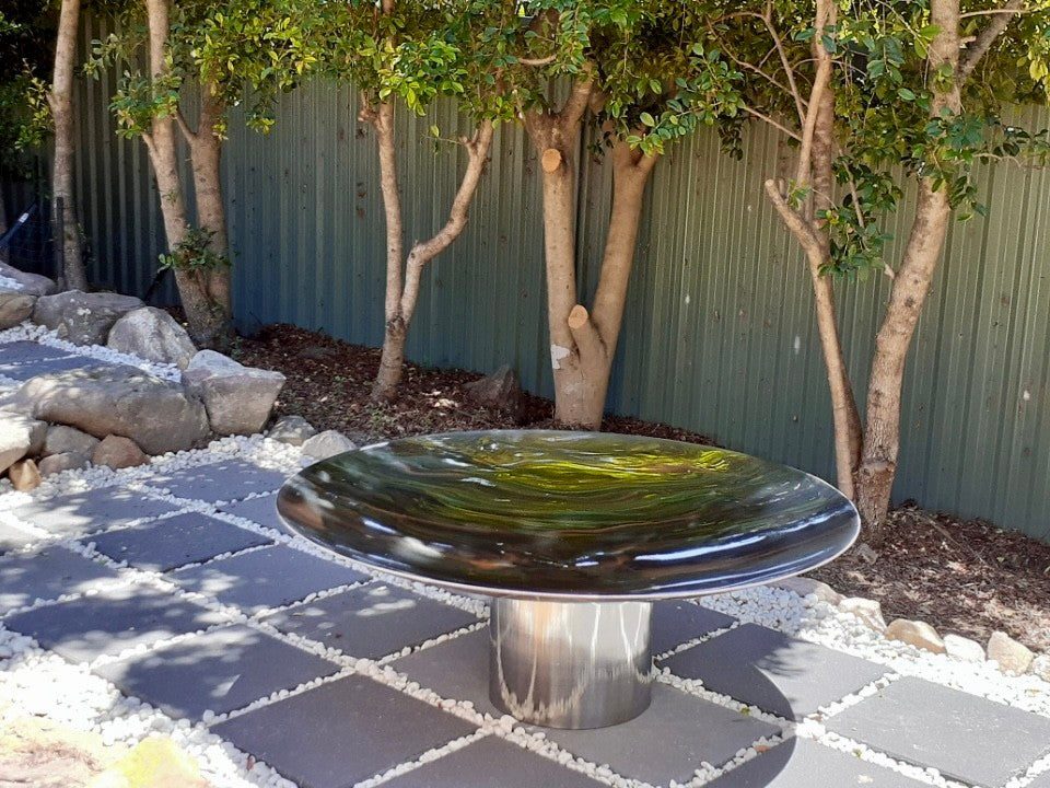 SHALLOW CAULDRON fire pit 1200mm – Stainless Steel