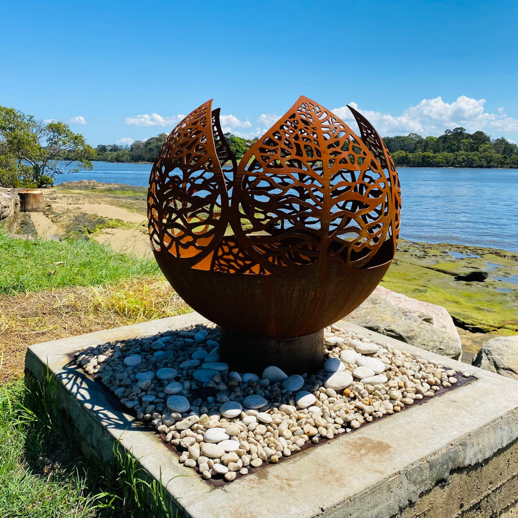 The Leaf Sphere Fire Pit